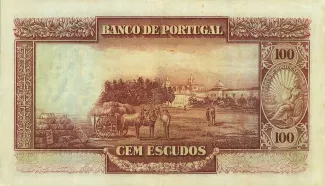 Portugal 100 Escudos 4th., 1928-1930 reverse