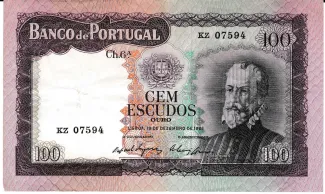 Portugal 100 Escudos 6th., 1961 image