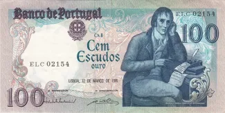Portugal 100 Escudos 8th., 1985 image
