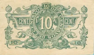 Portugal 10 Centavos, 1917 reverse