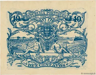 Portugal 10 Centavos, 1917 reverse