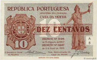 Portugal 10 Centavos, 1925 image