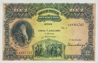 Portugal 10 Escudos 1st., 1920 image