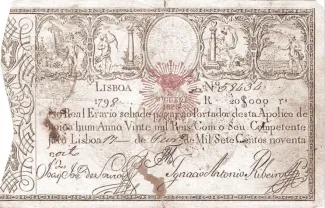 Portugal 20.000 Réis, 1828 image