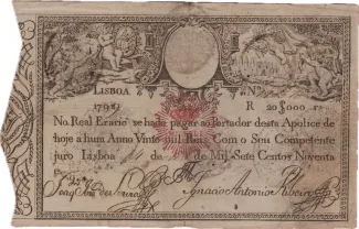 Portugal 20.000 Réis, 1828 image