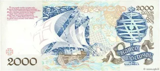 Portugal 2.000 Escudos 1st., 1991-1993 reverse