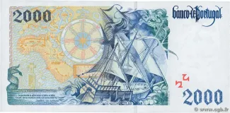 Portugal 2.000 Escudos 2nd., 1995-2000 reverse