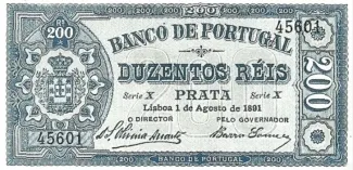 Portugal 200 Réis, 1891 image