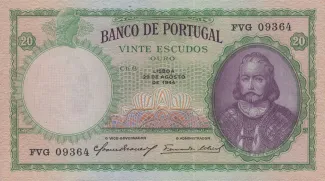 Portugal 20 Escudos 6th., 1959 image