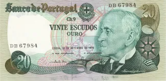 Portugal 20 Escudos 9th., 1978 image