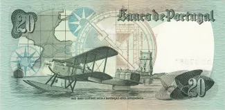 Portugal 20 Escudos 9th., 1978 reverse
