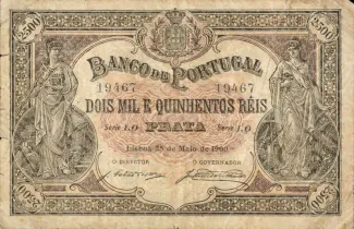 Portugal 2.500 Réis 2nd., 1900 image