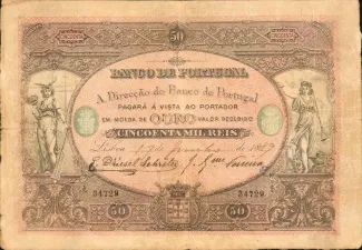 Portugal 50.000 Réis 1st., 1892 image