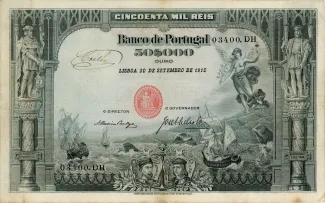 Portugal 50.000 Réis 3rd., 1910 image
