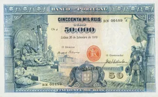 Portugal 50.000 Réis 4th., 1917 image