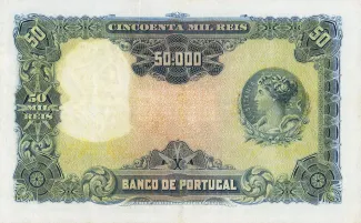 Portugal 50.000 Réis 4th., 1917 reverse