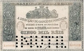 Portugal 5.000 Réis 2nd., 1890 image