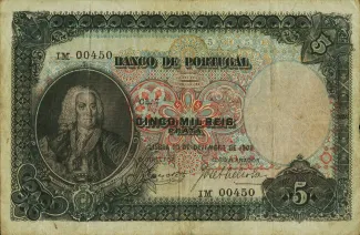 Portugal 5.000 Réis 7th., 1911 image