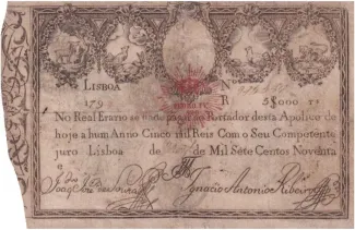 Portugal 5.000 Réis, 1826 image