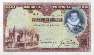 Portugal 500 Escudos 4th., 1929 image