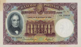 Portugal 500 Escudos 5th., 1932 image