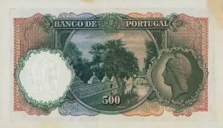 Portugal 500 Escudos 5th., 1932 reverse