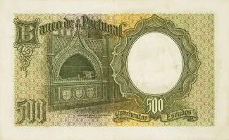 Portugal 500 Escudos 6th., 1938 reverse