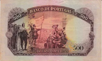 Portugal 500 Escudos 8th., 1944-1952 reverse
