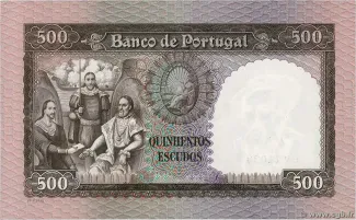 Portugal 500 Escudos 9th., 1958 reverse