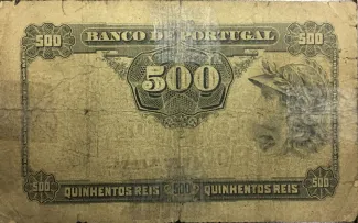 Portugal 500 Réis 3rd., 1904-1910 reverse