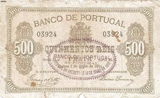 Portugal 500 Réis, 1891 image