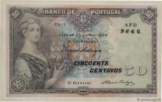 Portugal 50 Centavos, 1920 image