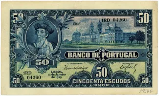 Portugal 50 Escudos 3rd., 1925 image