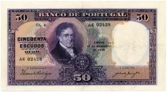 Portugal 50 Escudos 4th., 1933 image