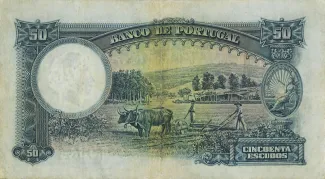 Portugal 50 Escudos 5th., 1932 reverse