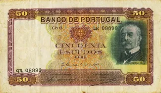Portugal 50 Escudos 6th., 1938 image