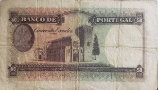Portugal 50 Escudos 6th., 1941-1949 reverse
