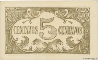 Portugal 5 Centavos, 1918 reverse
