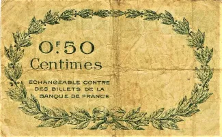 Pyrnes-Orientales, Department of 50 Centimes, 1917-1922 reverse