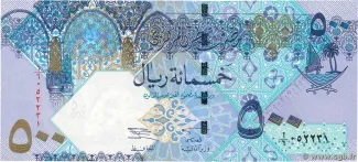 Qatar 500 Riyals, 2003 image