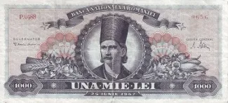 Romania 1.000 Lei, 1947 image