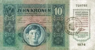 Romania 10 Coroane, 1919 image
