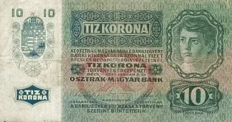 Romania 10 Coroane, 1919 reverse