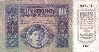 Romania 10 Coroane, 1919 reverse