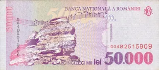 Romania 50.000 Lei, 2000 reverse