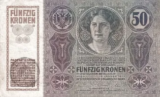Romania 50 Coroane, 1919 reverse