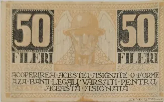 Romanian notgeld 50 Fileri,  image