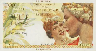 Runion 1.000 Francs, 1947 image