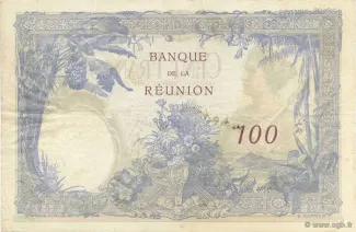 Runion 100 Francs, 1927-1944 reverse