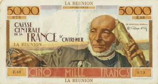 Runion 5.000 Francs, 1947 image